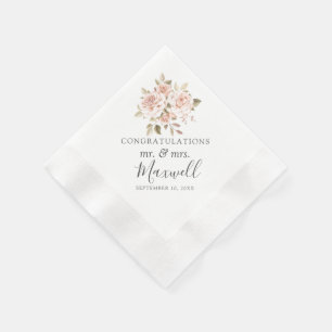 Romantische Rose Shabby Chic Hütte Hochzeit Serviette