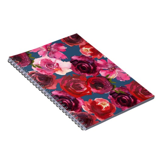 Romantische Rose SpiralNotebook Notizblock (Rechte Seite)