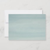 Romantische Rose und Swan Wedding RSVP Karte (Rückseite)