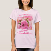 Romantische Rose USA 50 Staaten Patriotische Rosa T-Shirt (Vorderseite)