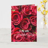 Romantische Rose Valentinstag Karte für Ehefrau (Gelbe Blume)