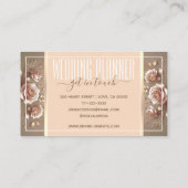 Romantische Rose Visitenkarte (Rückseite)