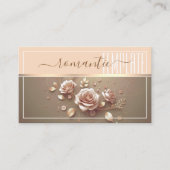 Romantische Rose Visitenkarte (Vorderseite)