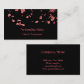 Romantische Rose Visitenkarte (Vorne/Hinten)