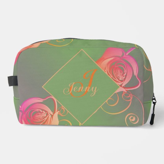 Romantische Rose Waschbeutel (Vorderseite)