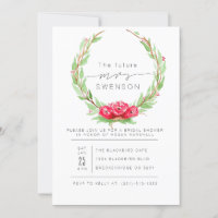 Romantische Rose Wasserfarbene Wraath | BRAUTPARTY