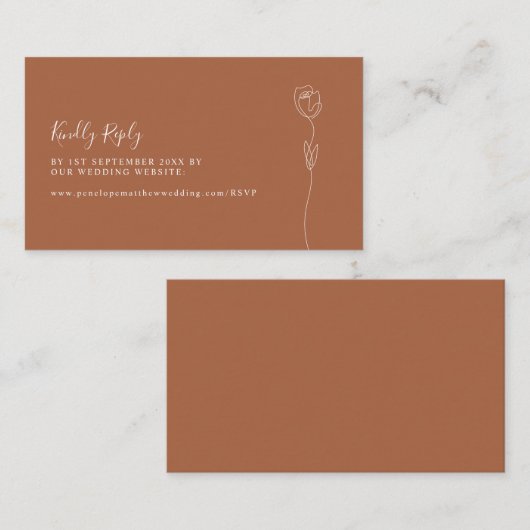 Romantische Rose Website UAWG Enclosure Card Begleitkarte (Vorne/Hinten)