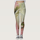 Romantische Rose Weich rosa Blume Leggings (Vorderseite)