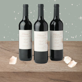 Romantische Rose Weinmarken Weinetikett