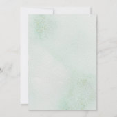 Romantische Rose Wreath Wasserfarbe Brautparty Einladung (Rückseite)