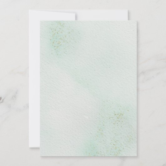 Romantische Rose Wreath Wasserfarbe Brautparty Einladung (Rückseite)