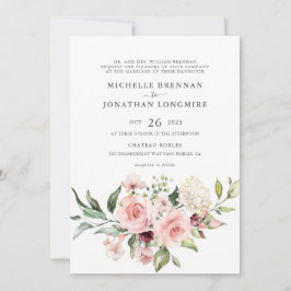 Romantische Rosen (Art 2) Einladung zur Hochzeit