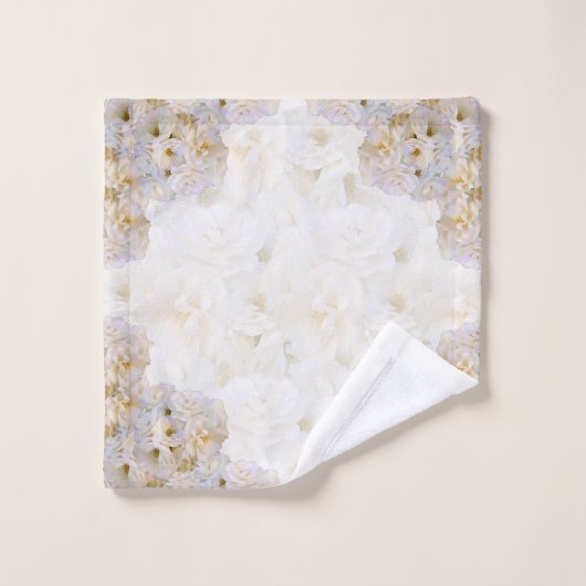 Romantische Rosen Badhandtuch Set (Waschlappen)