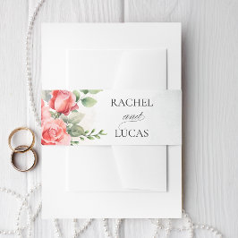 Romantische Rosen Einladungsbanderole