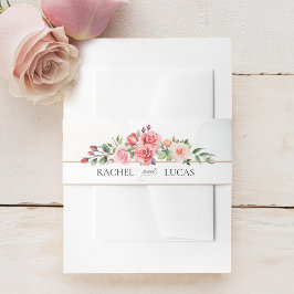 Romantische Rosen Einladungsbanderole