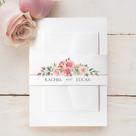 Romantische Rosen Einladungsbanderole