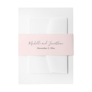 Romantische Rosen Hochzeitsfeier Bauchband Einladungsbanderole