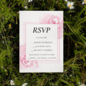 Romantische Rosen Hochzeitskarte UAWG RSVP Karte