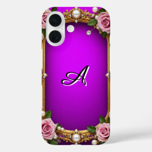 Romantische Rosen Juwel Akzente Vintage Barock Ges iPhone 16 Hülle