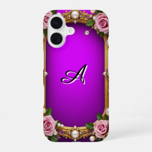 Romantische Rosen Juwel Akzente Vintage Barock Ges iPhone 16 Hülle