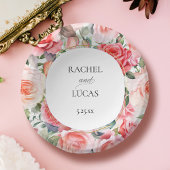 Romantische Rosen Pappteller