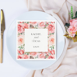 Romantische Rosen Serviette