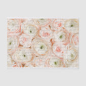 Romantische Rosen und französische Schrift Seidenpapier (Vorderseite)