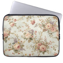 Romantische Rosen und Wildblumen Vintage-Girlande