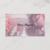 Romantische Rosen Visitenkarte (Rückseite)
