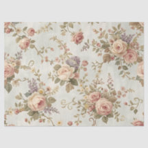 Romantische Rosen & Wildblumen Vintage-Girlande