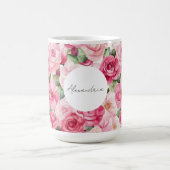 Romantische Rosenblüte Kaffeetasse (Mittel)