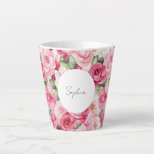 Romantische Rosenblüte Milchtasse