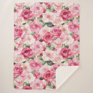 Romantische Rosenblüte Sherpadecke