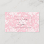 Romantische Rosenblütenmalerei Rosa Muster Visitenkarte (Vorderseite)