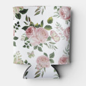 Romantische Rosenblütenmuster Hütte schabend Dosenkühler (Vorderseite)