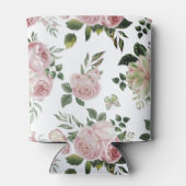 Romantische Rosenblütenmuster Hütte schabend Dosenkühler (Rückseite)