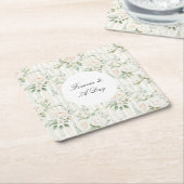 Romantische Rosenblütenpracht Hochzeiten Rechteckiger Pappuntersetzer (angewinkelt)