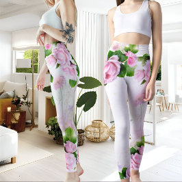 Romantische Rosenfrauen Leggings