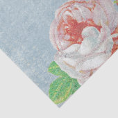 Romantische Rosengräber und alte Schrift Seidenpapier (Detail)