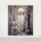 Romantische Rosenhalterung Wandteppich (Vorderseite)