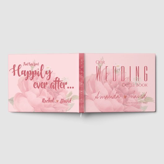 Romantische Rosenhochzeit Gästebuch (Voll)