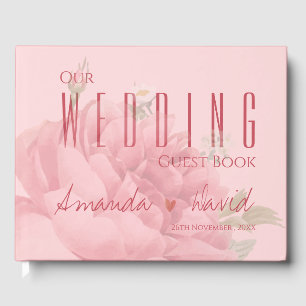 Romantische Rosenhochzeit Gästebuch