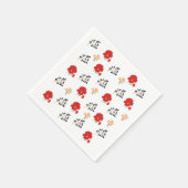 Romantische Rosenmuster-Papier Servietten (Ecke)