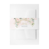 Romantische Rosenrosen Eukalyptus Goldhochzeit Einladungsbanderole (Vorderseite Beispiel)