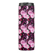 Romantische Rosenrosen Vintag Thermosbecher (Rückseite)