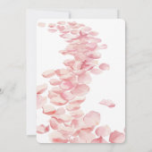 Romantische Rosenställe zum Geburtstag Einladung (Rückseite)