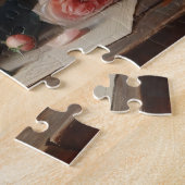 Romantische Rosenstrahlen mit Ölgemälde Puzzle (Seite)