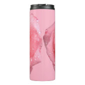 Romantische Rosenstrecken Thermosbecher (Rückseite)