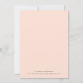 Romantische Roses Dusty Rose Einladung Hochzeit (Rückseite)