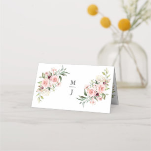 Romantische Roses Dusty Rose Hochzeit Platzkarte